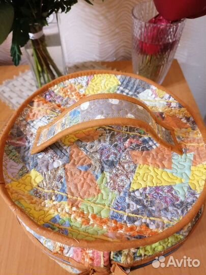 Текстильный туесок-бочонок