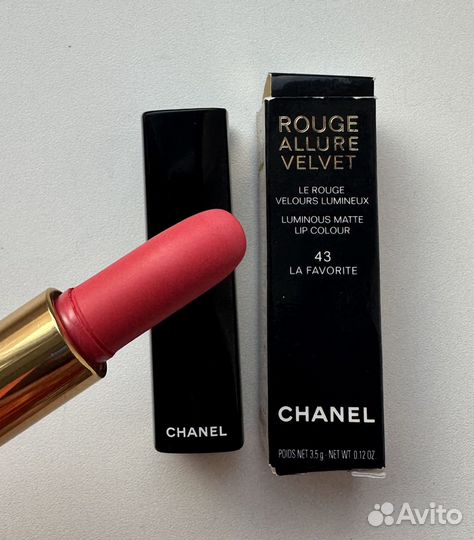 Chanel помада матовая 43 la favorite