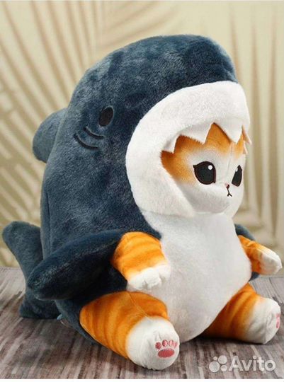 Мягкая игрушка кот акула