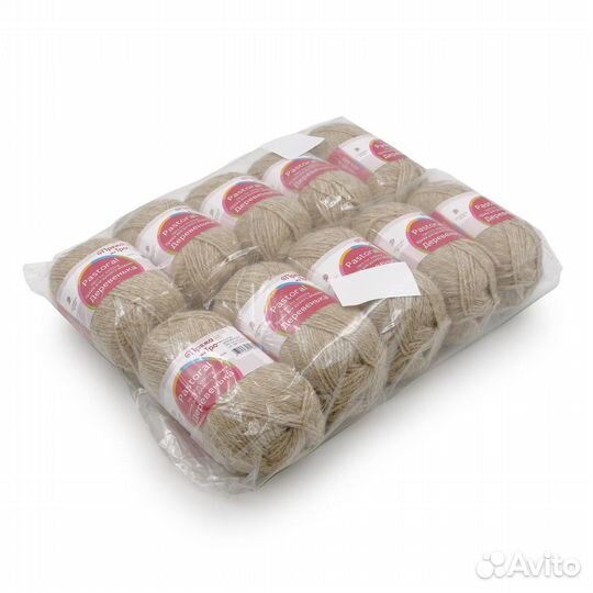530 натуральный светлый Пряжа из Троицка 'Деревень