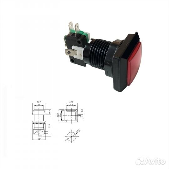 1 шт Кнопочный переключатель gmsi-5B-S 5 А 250 В с