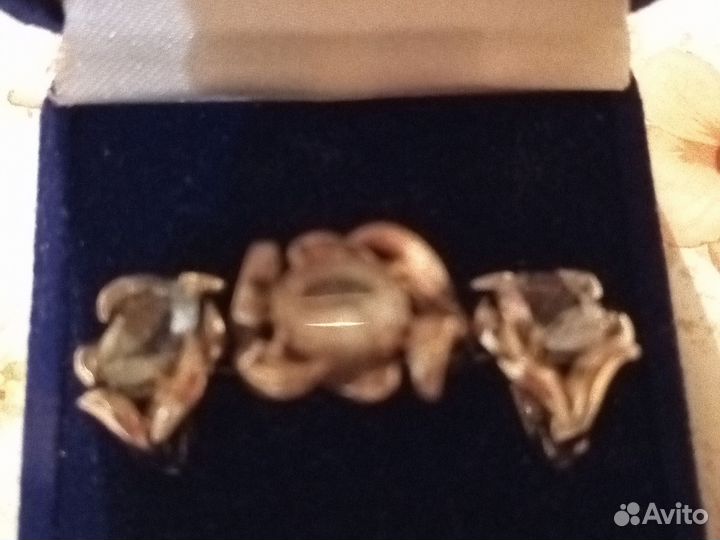 Брошь серебро 875