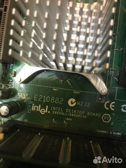 Материнская плата с процессором