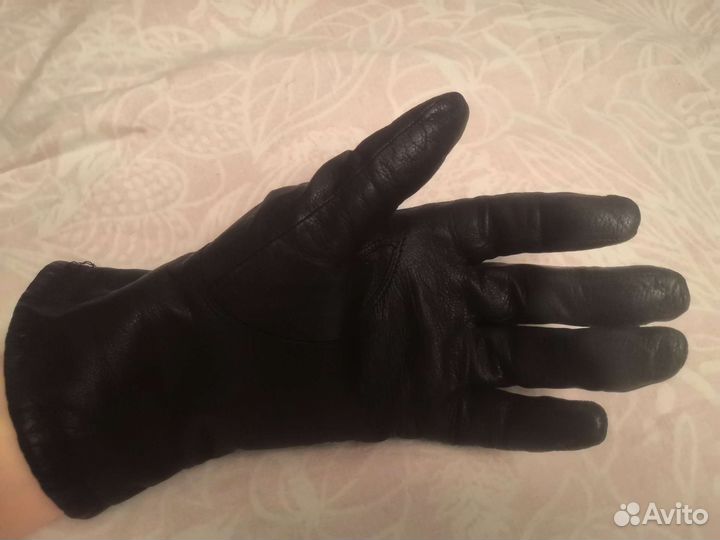 Перчатки кожаные женские