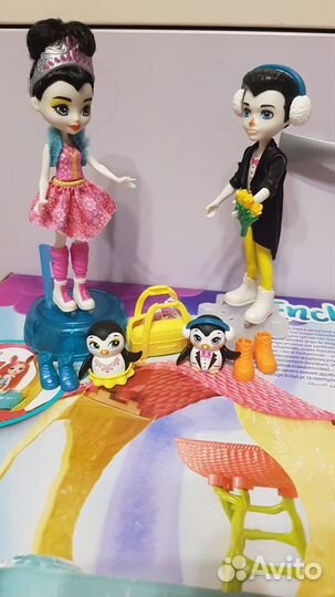 Enchantimals куклы с питомцем в отличном состоянии