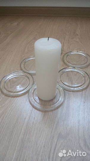 Стеклянные подсвечники IKEA цена за все