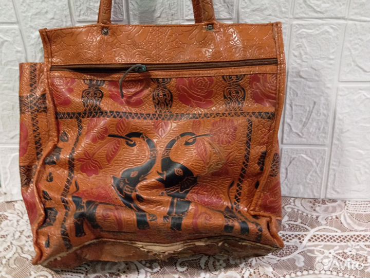 Сумка женская натуральная кожа коричневая хозяйств