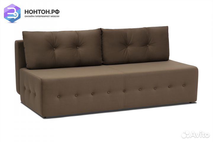 Диван еврокнижка Сити коричневый