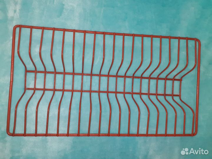 Сушилка для посуды двухуровневая 500 мм, красная