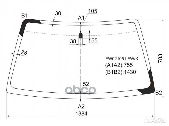 Стекло лобовое suzuki grand vitara/escudo/chevr