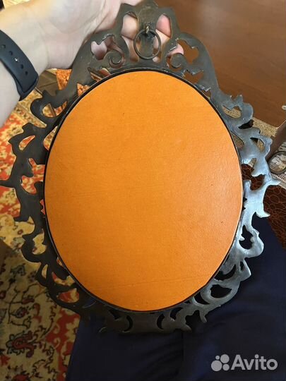 Шелкография в бронзовой раме