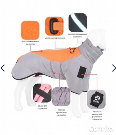 Жилет куртка для собаки