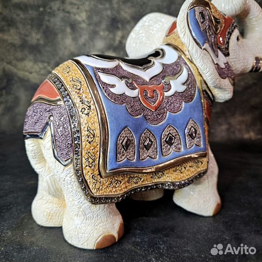 De Rosa Статуэтка Белый индийский слон 28х18х30 см