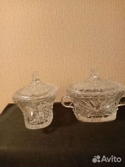 Конфетницы хрустальные винтажные СССР
