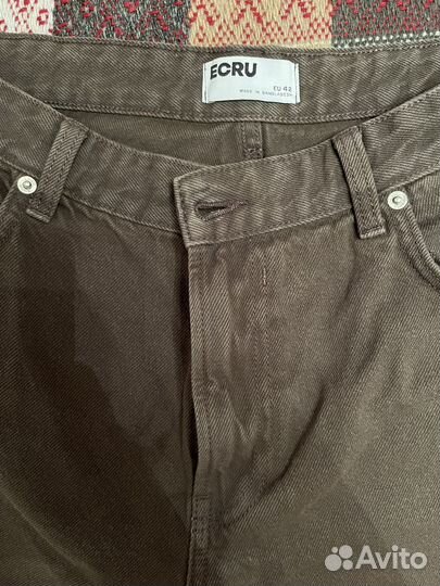 Штаны джинсовые коричневые