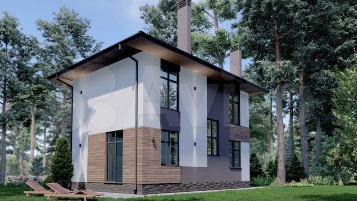 Дом 122 м² на участке 10 сот.