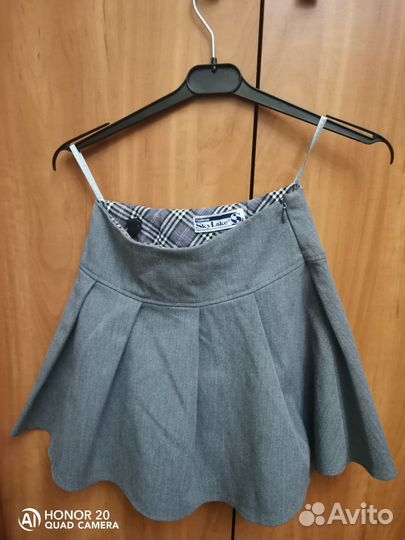 Школьная форма для девочки 128 серая