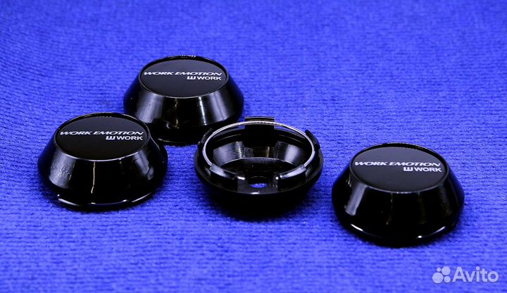 Комплект колпачков литого диска Work Emotion Black