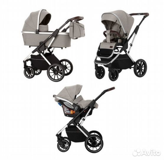 Коляска 3 в 1 carrello Aurora