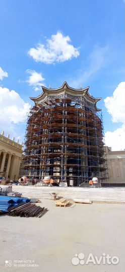 Строительные леса в Аренду рамные, хомутовые