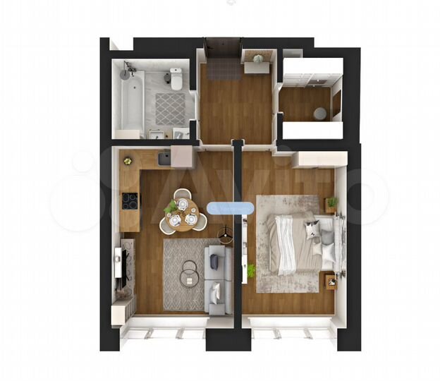 2-к. квартира, 42,3 м², 4/10 эт.