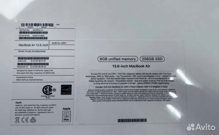 Mac Book Air M2 256 Новый