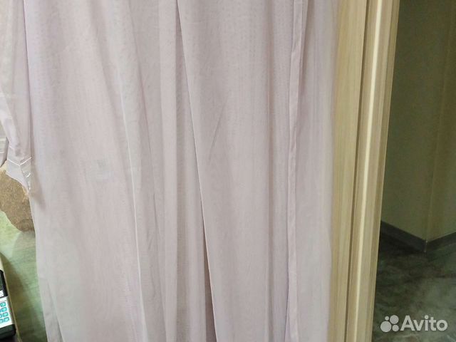 Тюль 5 м(ширина) х 3,05 м(высота) нежно сиреневая