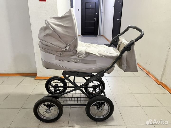 Коляска люлька inglesina на шасси ergo bike