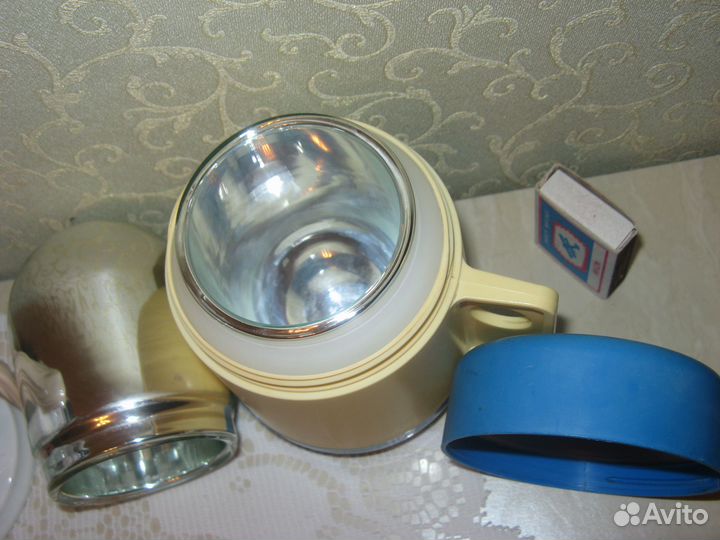 Термос-кружка СССР стеклянная колба 0,2 л