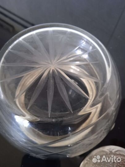 Сахарница СССР винтаж мельхиор хрусталь