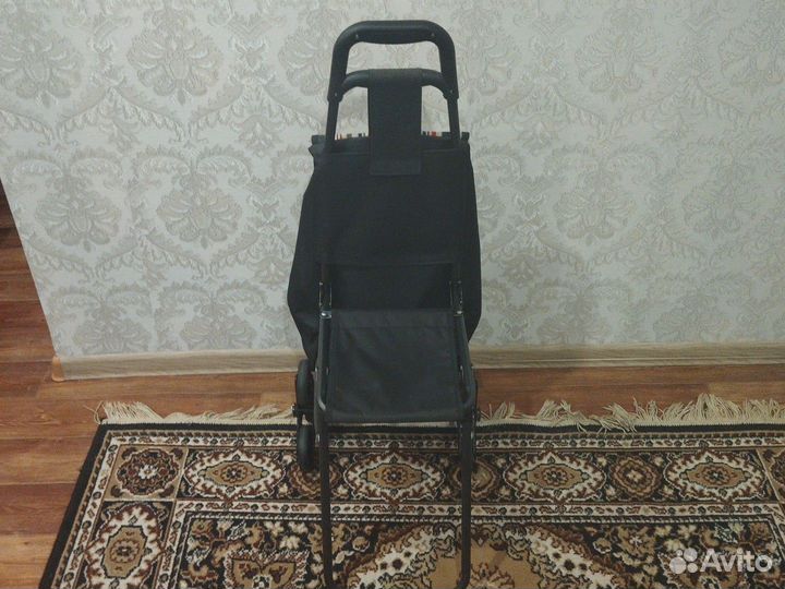 Сумка тележка со складным стулом