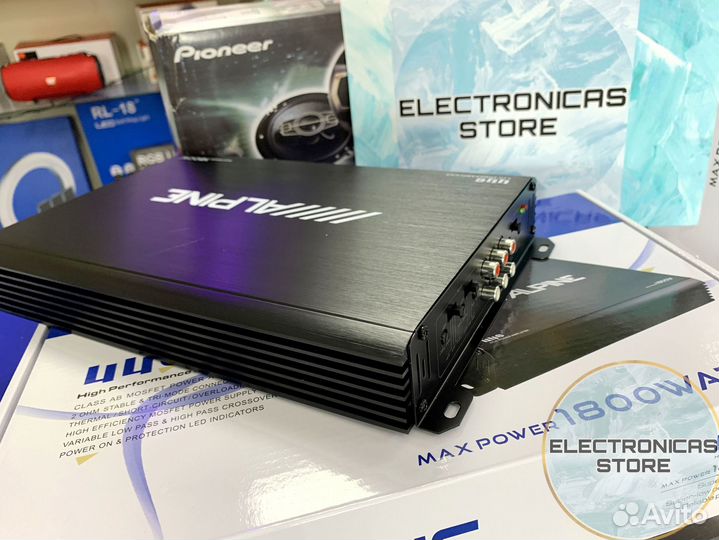 Усилитель Звука 1800 в Alpine 457 Угольный