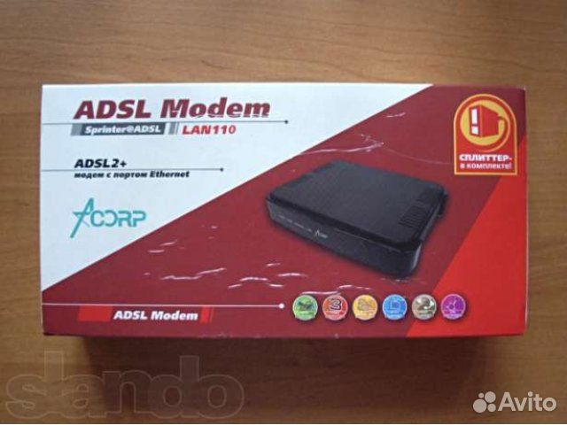 Adsl модем Acorp LAN 110