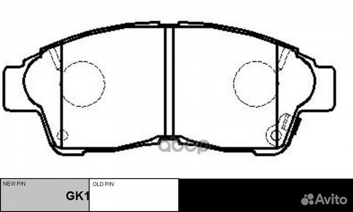 Колодки тормозные Toyota Carina E 93-97Camry 2