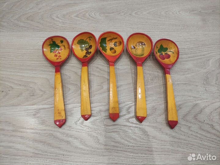 Деревянные ложки. 5 шт