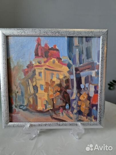 Этюд маслом в раме