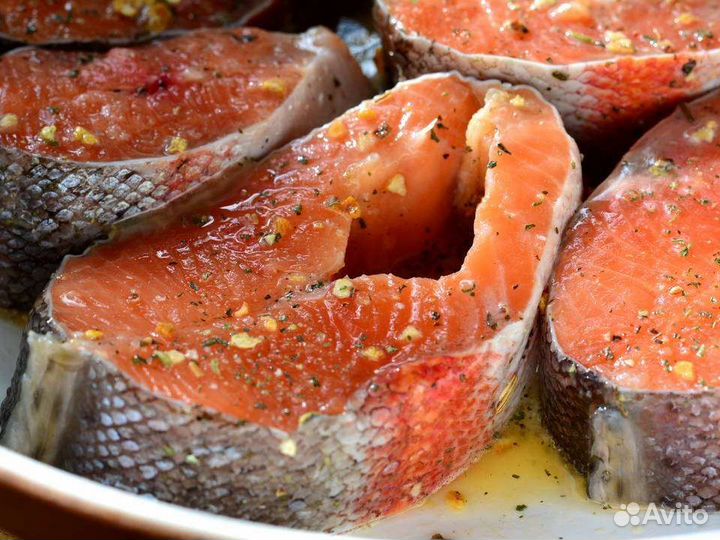 Стейк Дикий лосось в маринаде Ассортимент