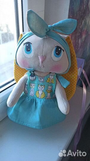 Зайка мягкая игрушка ручной работы