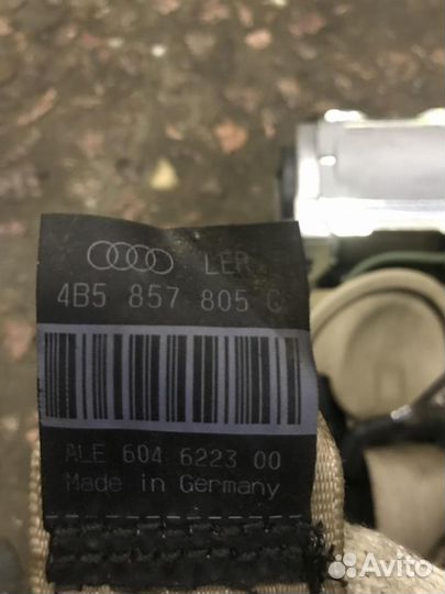 Ремень безопасности Audi A6 (C5) 2001-2004 рестай
