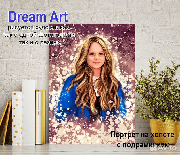 Портреты на холсте по фото. Разные стили