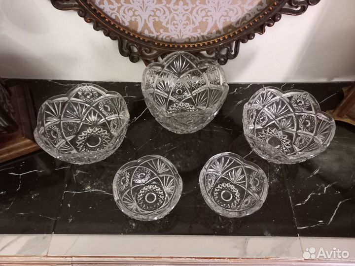 Салатники хрусталь