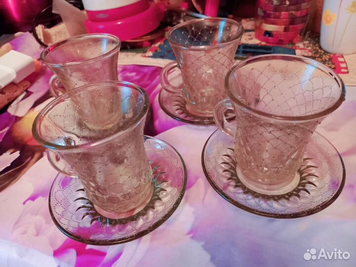 Кофейные чашечки с блюдцем набор