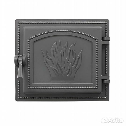 Дверь для Камина каминная 261 (Антрацит) везувий