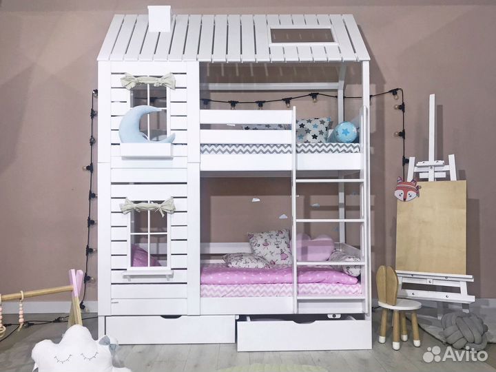 Детская двухъярусная кровать