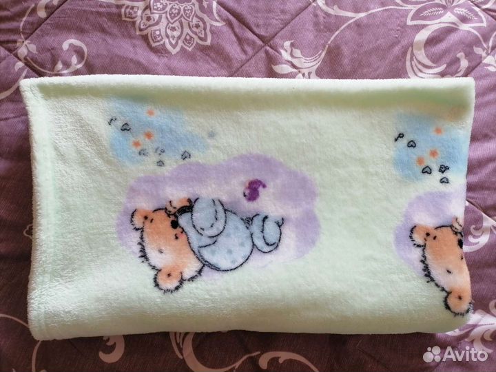 Плед детский плюшевый