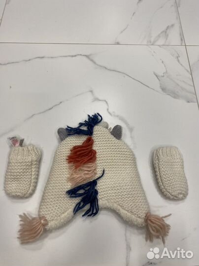 Детская шапка, варежки Marks Spencer