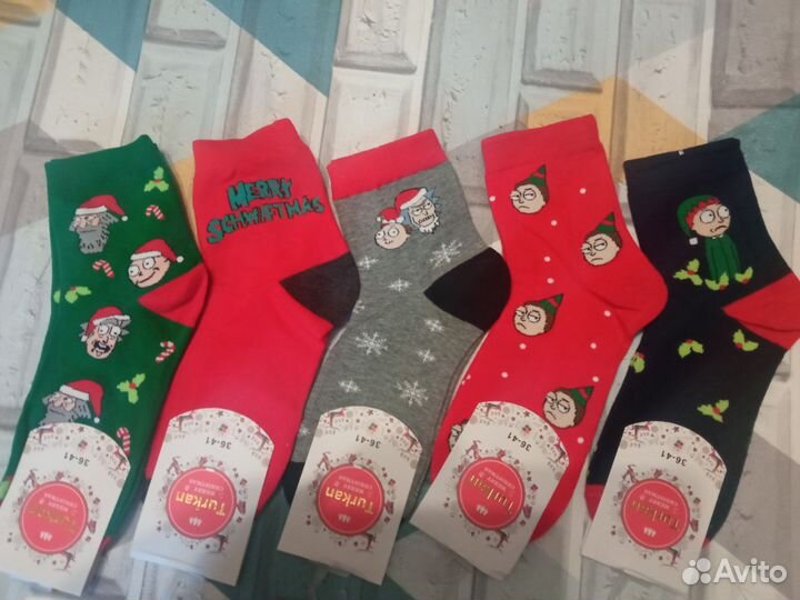 Носки женские новогодние