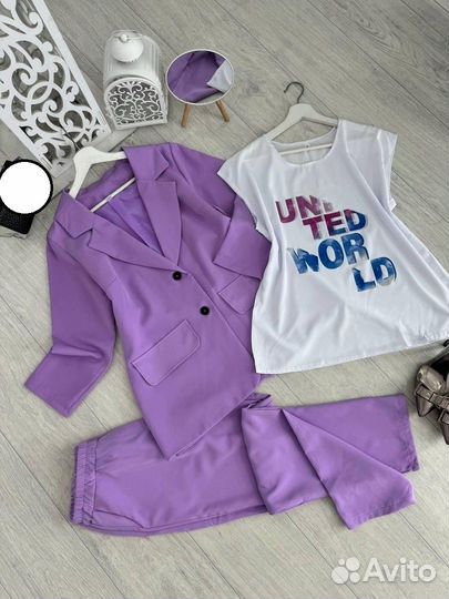 Костюм тройка 50-60р, 2 цвета