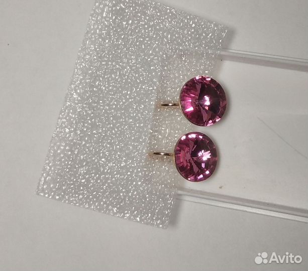 Серьги с кристалами swarovski