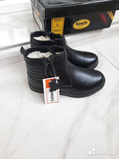 Ботинки кожаные для мальчика на 33 35